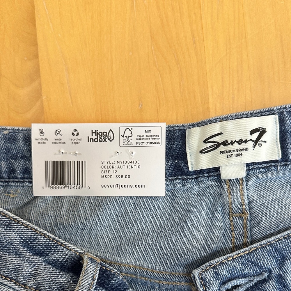 NWT Size 12, Seven7 Loose Straight Jean - Picture 8 of 10